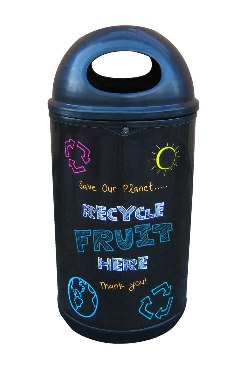 Classic Blackboard Style Recycling Bin - 130 Litre - Image 8