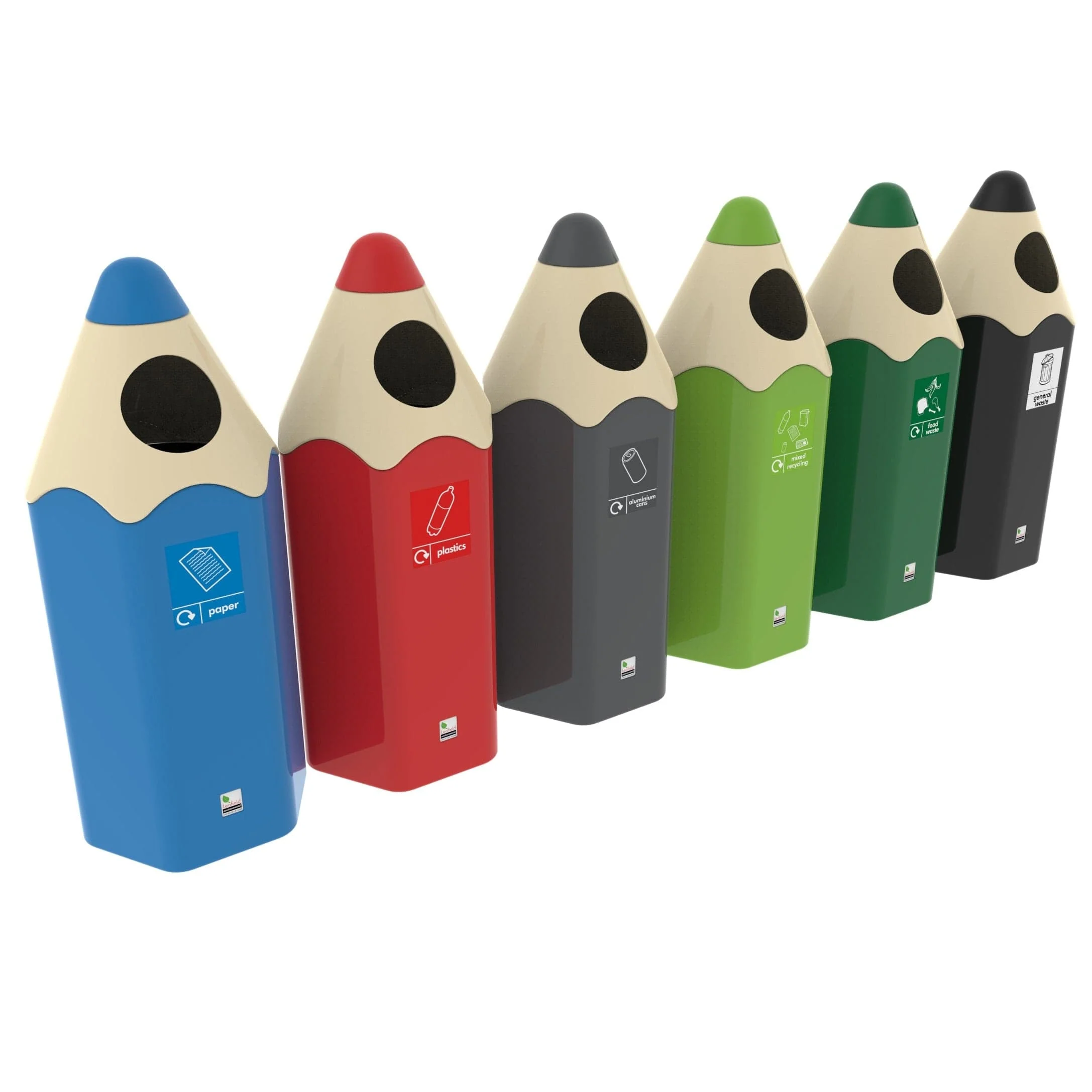Coloured Pencil Recycling Bin - 70 Litres - Image 6