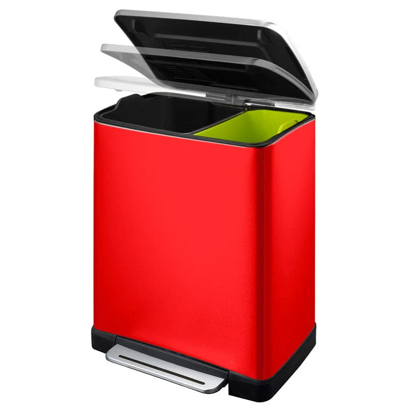 Eko E-Cube Foot Pedal 28+18 Litres Recycling bin - Image 7