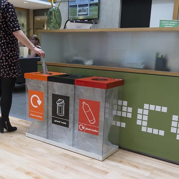 Triple Box Cycle Indoor Recycling Bin - 180 and 240 Litre Available - Image 6